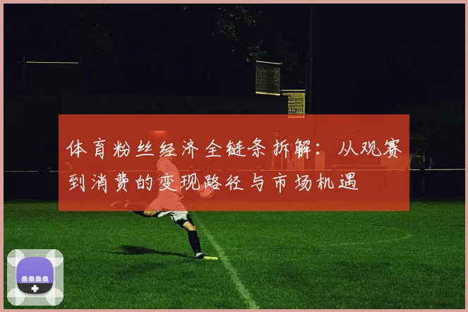 体育粉丝经济全链条拆解:从观赛到消费的变现路径与市场机遇
